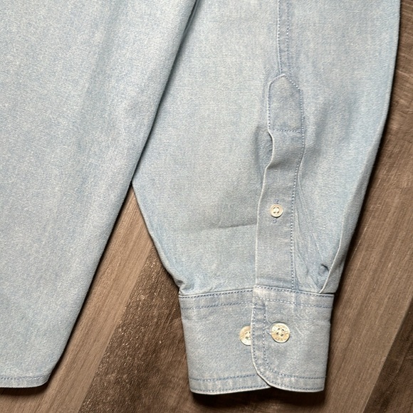 Warner Bros. Studio Store Vintage Denim Long Sleeve Button Down - Small - Picture 4 of 6
